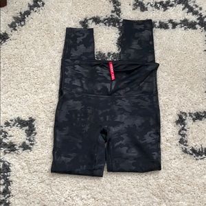 Spanx Faux Leather Camo Leggings